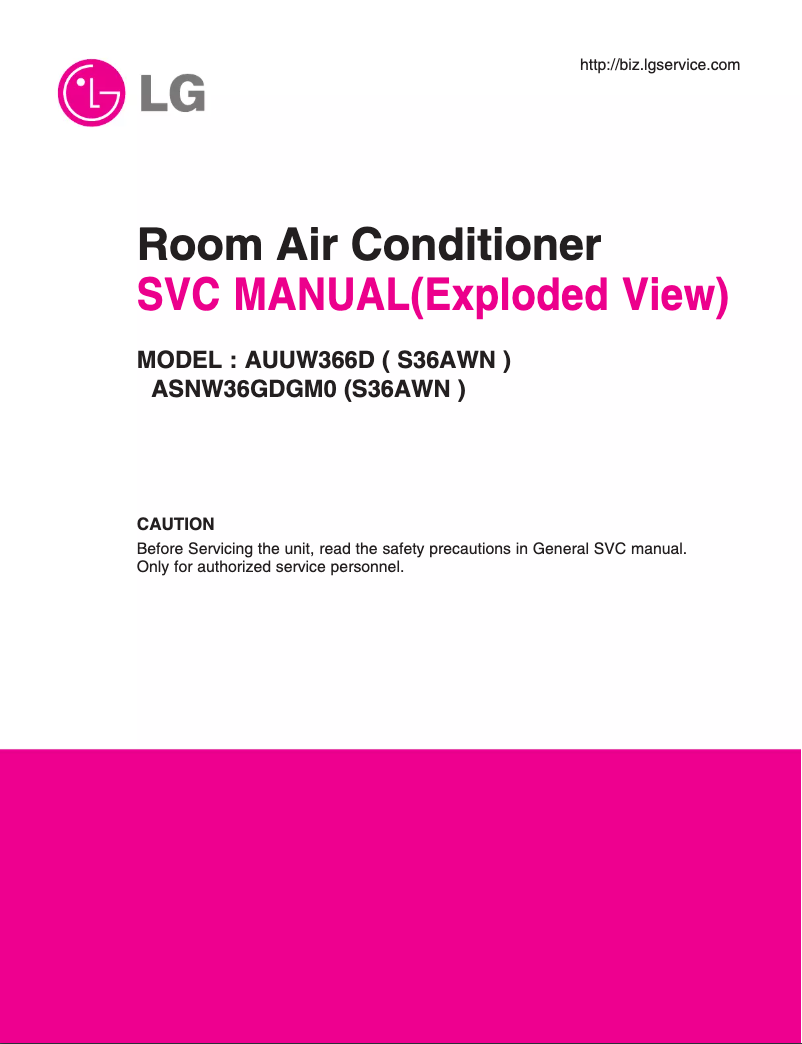 Imagen de la primera página del manual del dispositivo ASNW36GDGM0