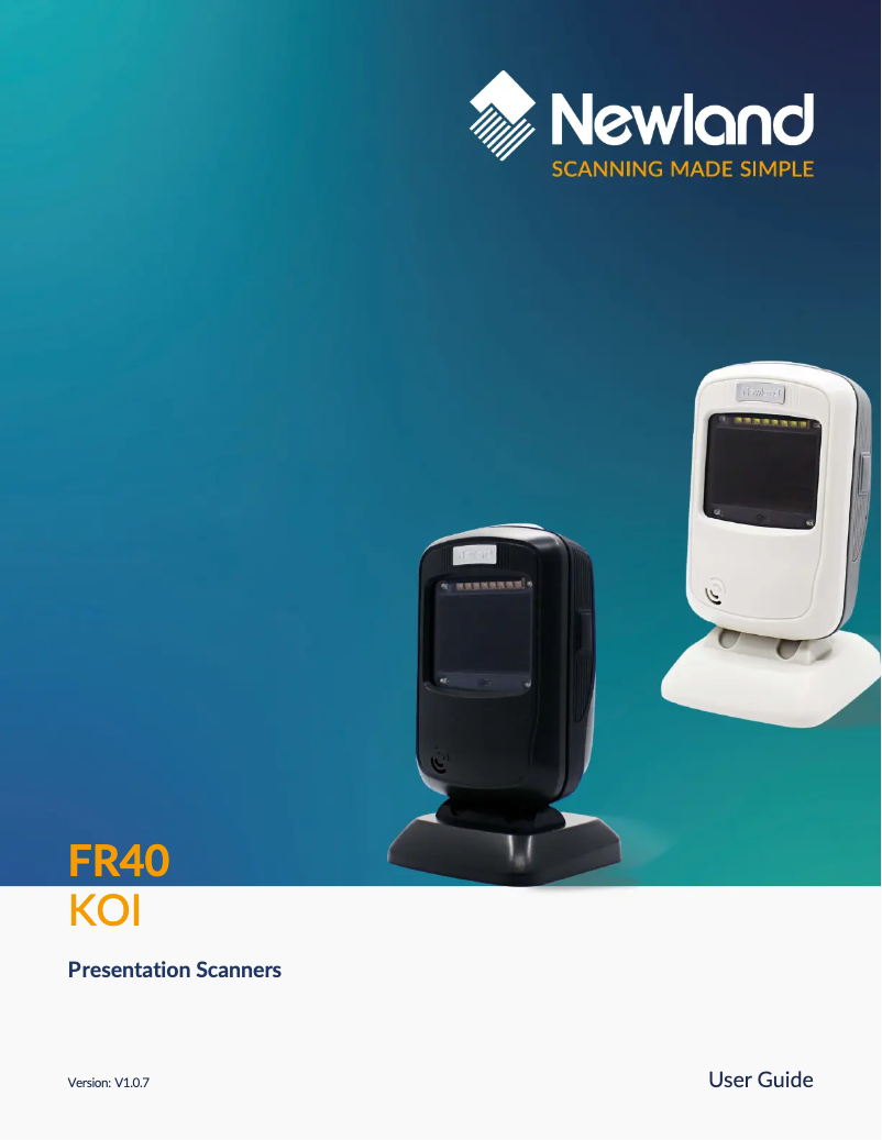 Imagen de la primera página del manual del dispositivo FR40 Koi II