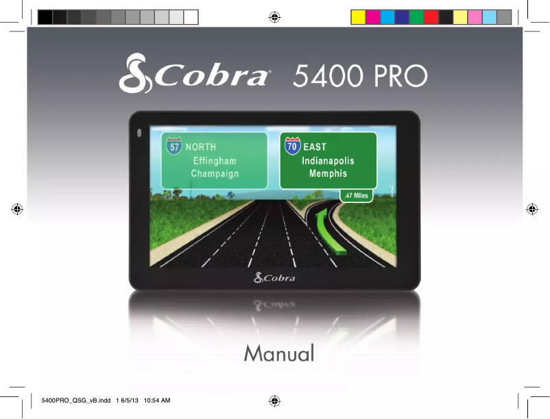 Página 1 del manual Manual de usuario Cobra 5400 Pro