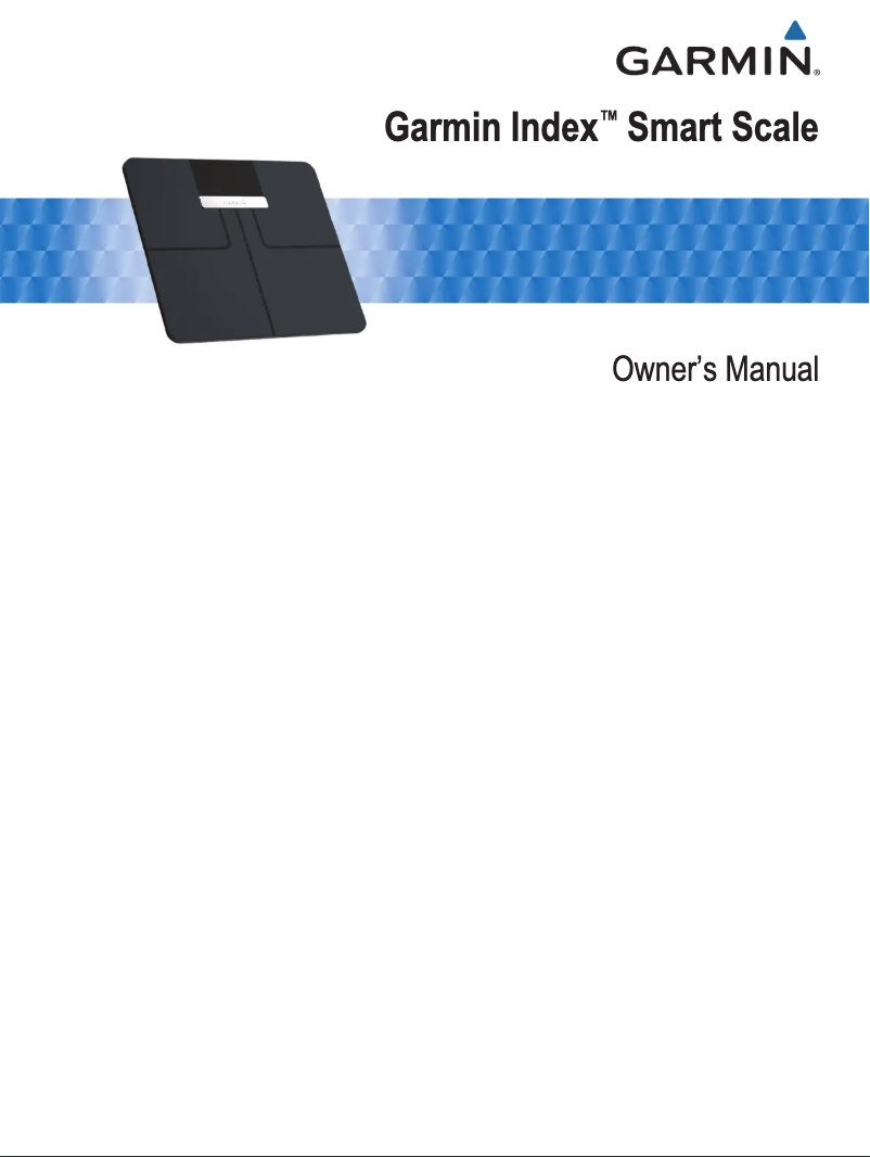 Imagen de la primera página del manual del dispositivo Index Smart Scale