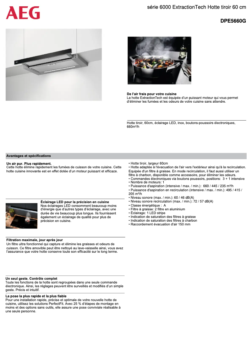 Imagen de la primera página del manual del dispositivo DPE5660G
