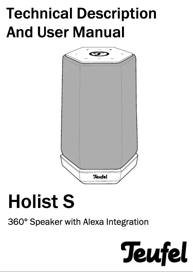 Página 1 del manual Manual de usuario Teufel Holist M