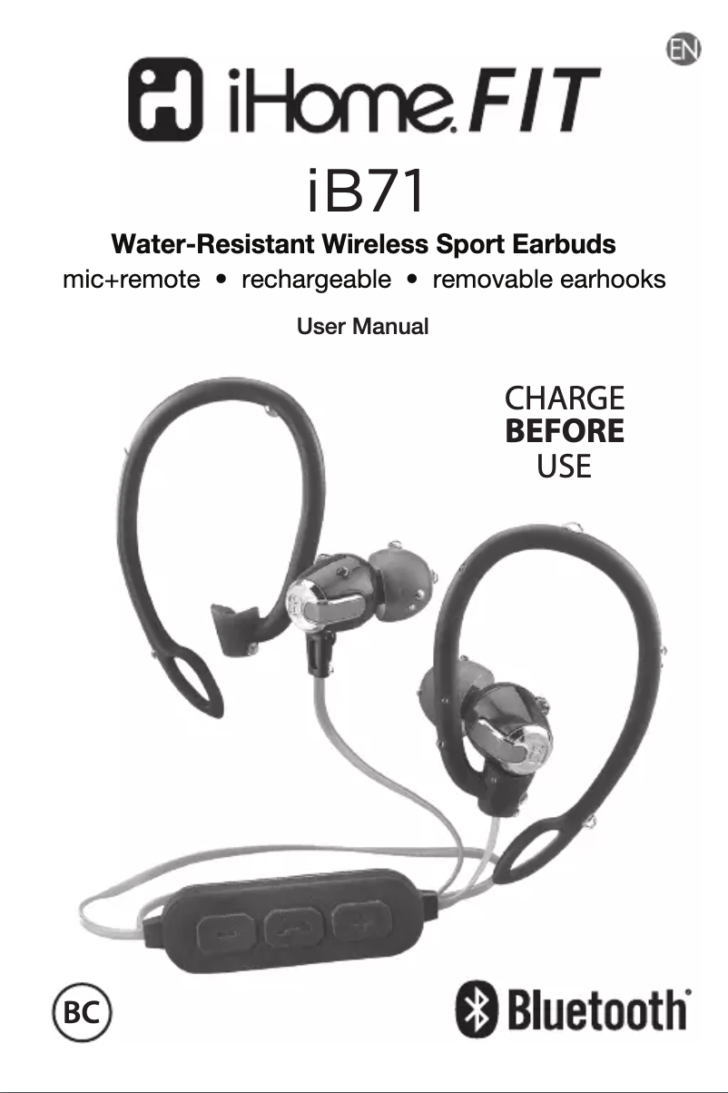 Imagen de la primera página del manual del dispositivo iB71