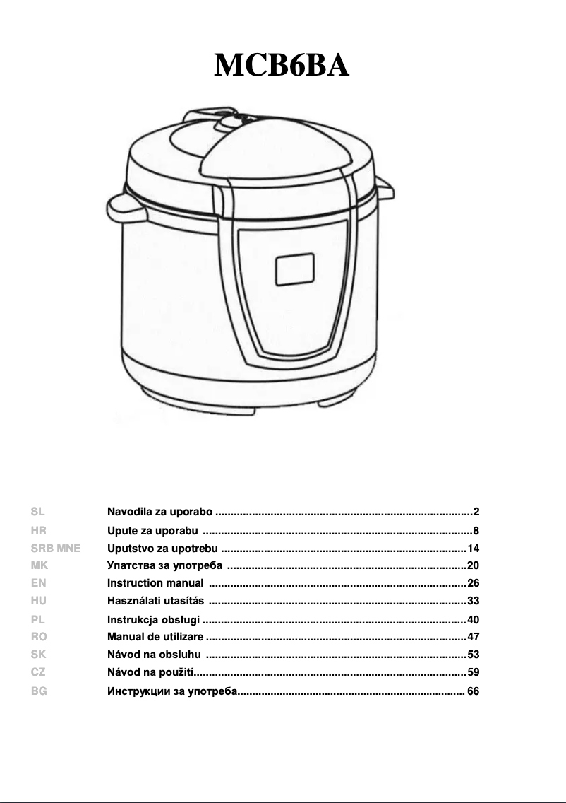 Página nº 1 - Manual de usuario Gorenje MCB6BA EU