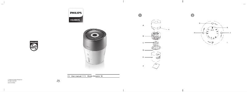 Página 1 del manual Manual de usuario Philips 2000 series HU4805