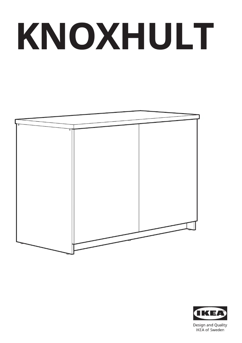 Página 1 del manual Manual de usuario Ikea KNOXHULT 103.342.58