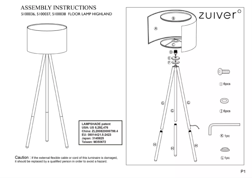 Imagen de la primera página del manual del dispositivo Highland