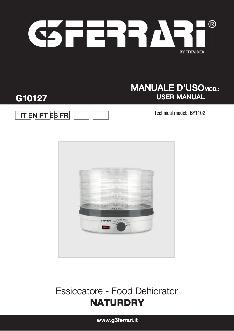 Página nº 1 - Manual de usuario G3 Ferrari Naturdry G10127