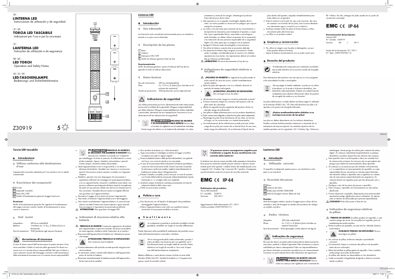 Página nº 1 - Manual de usuario Livarno Lux IAN 67143