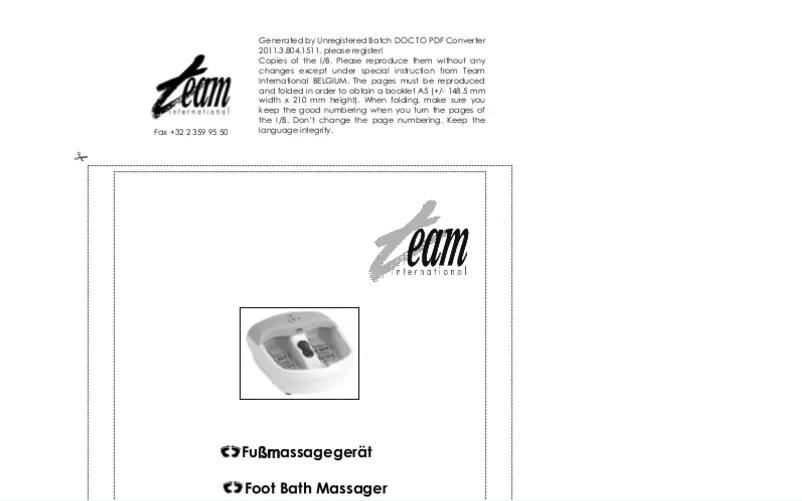 Página 1 del manual Manual de usuario Team FM 4