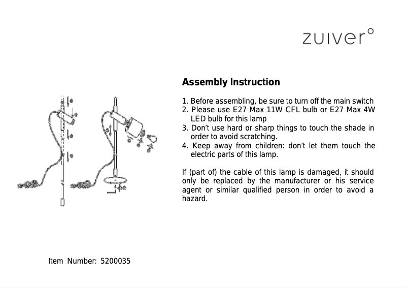 Imagen de la primera página del manual del dispositivo Ivy