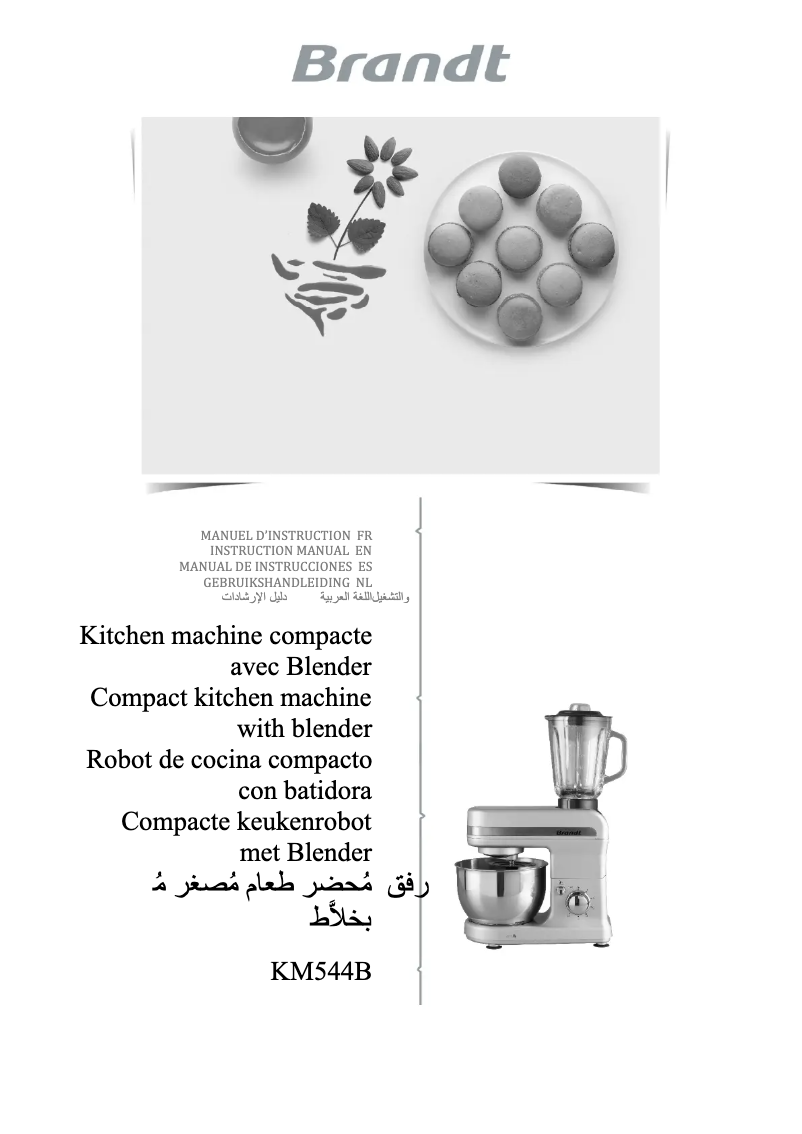 Página 1 del manual Manual de usuario Brandt KM544BR
