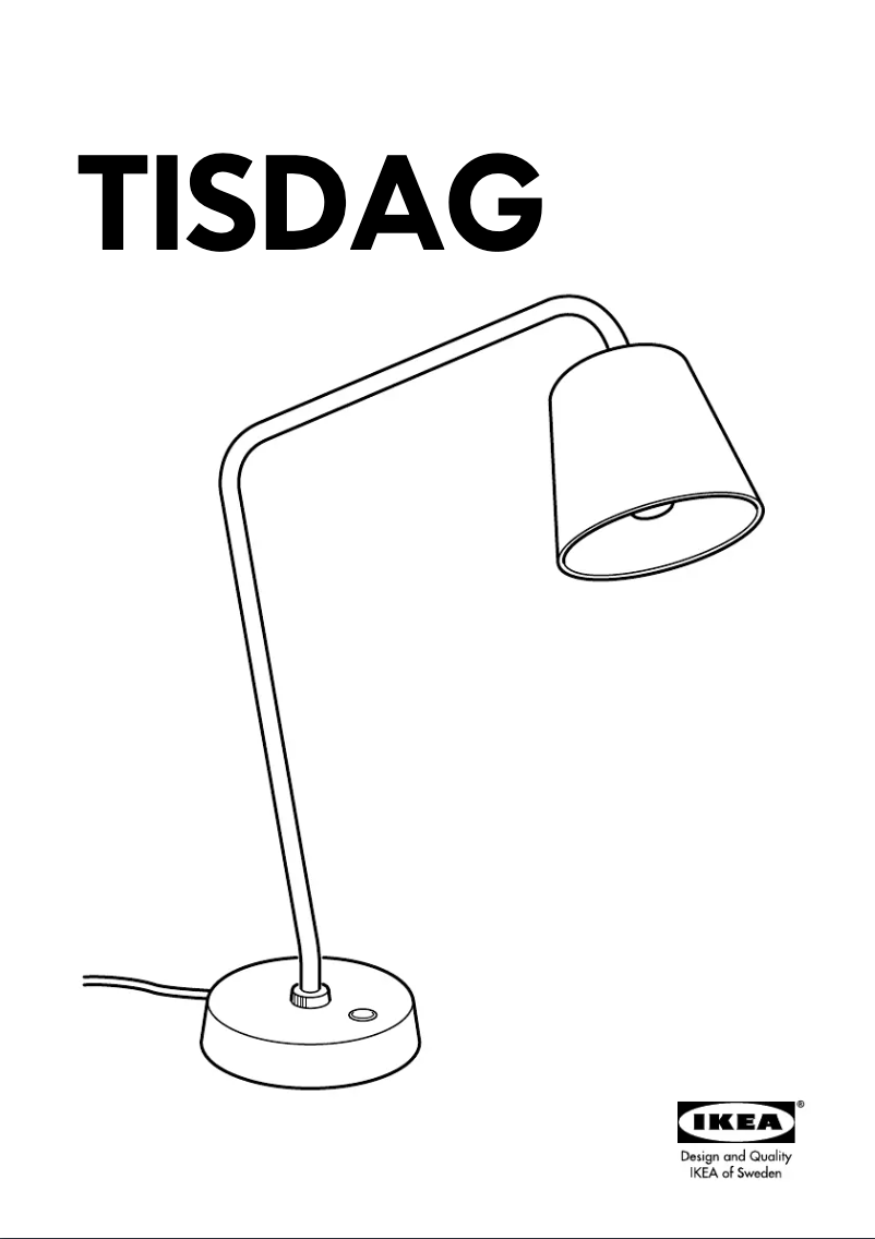 Página 1 del manual Manual de usuario Ikea TISDAG