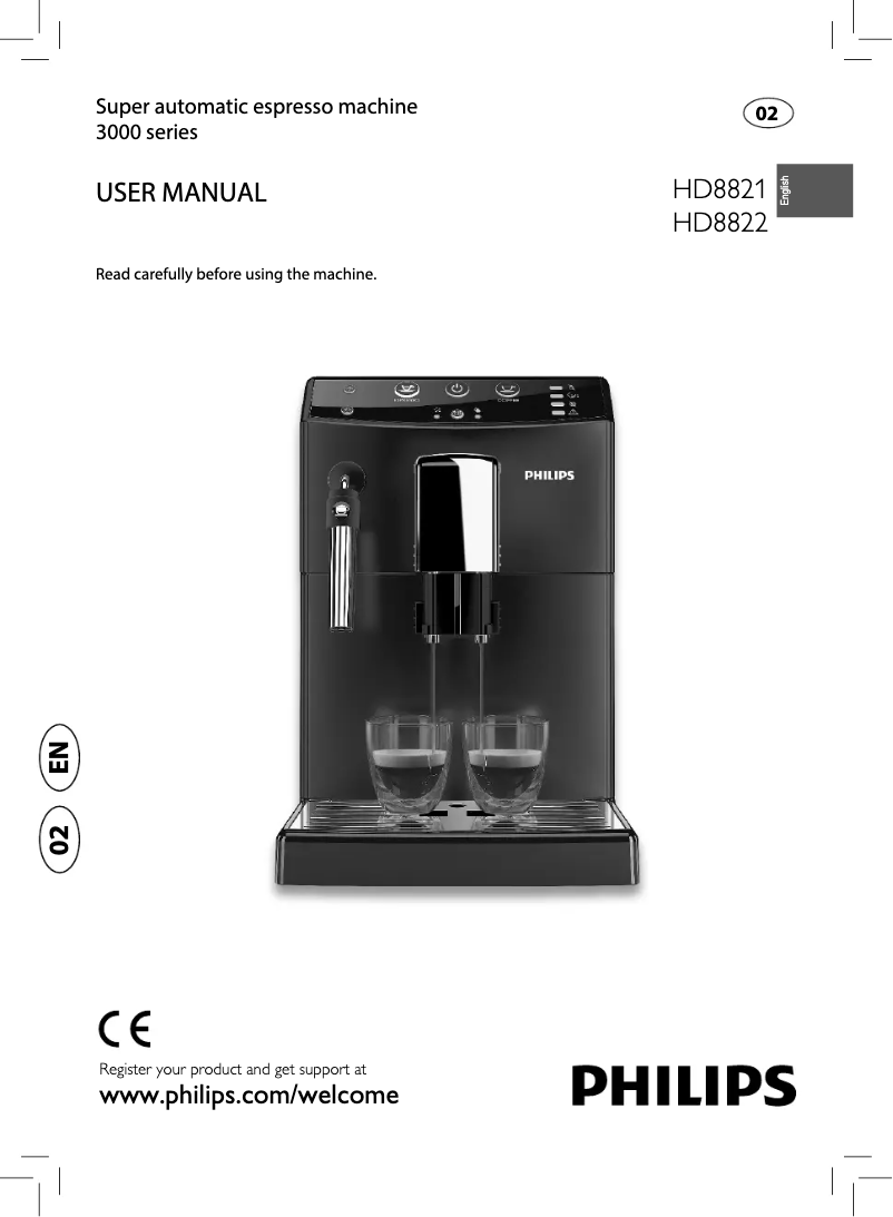 Página 1 del manual Manual de usuario Philips 3000 series HD8821