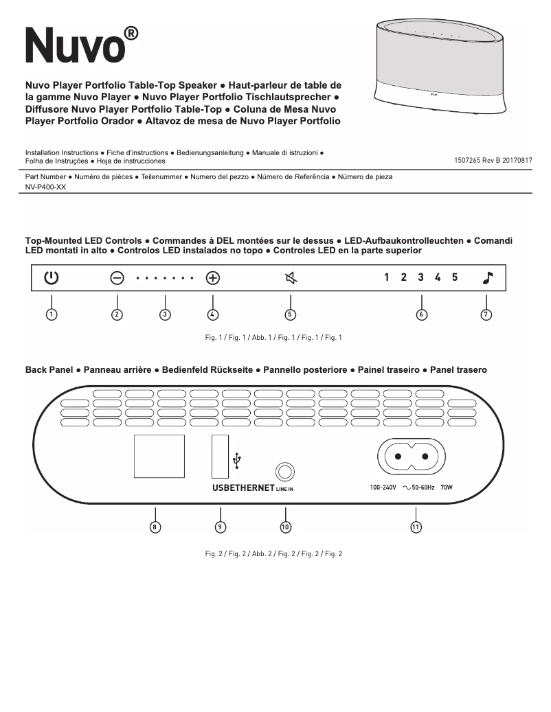 Página nº 1 - Manual de usuario NUVO NV-P400-NA