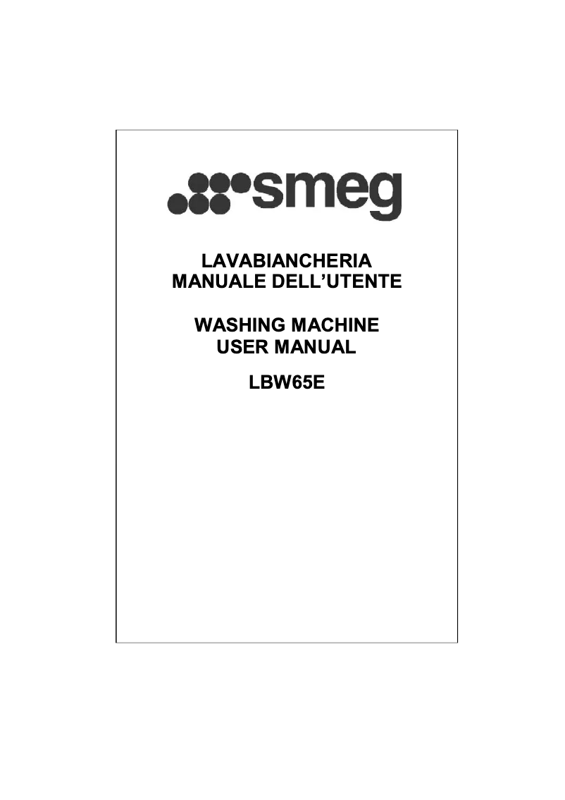 Imagen de la primera página del manual del dispositivo LBW65E