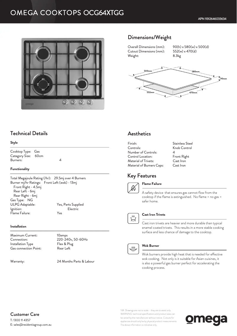 Imagen de la primera página del manual del dispositivo OCG60X
