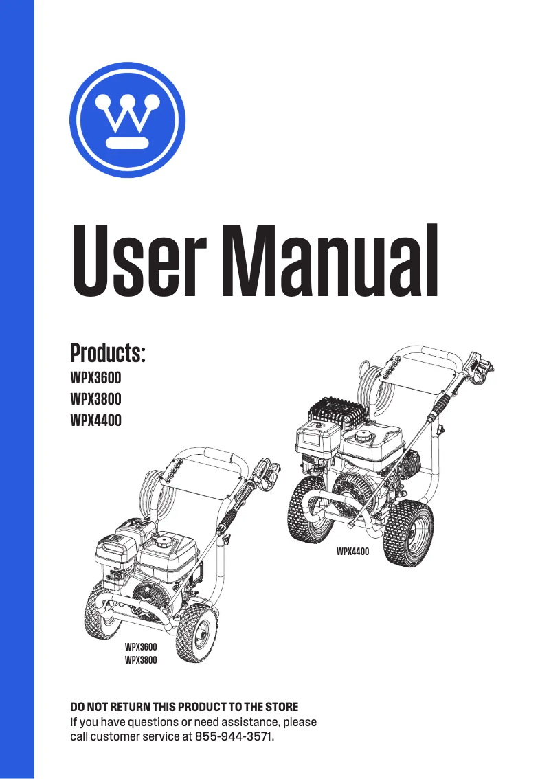Imagen de la primera página del manual del dispositivo WPX3600