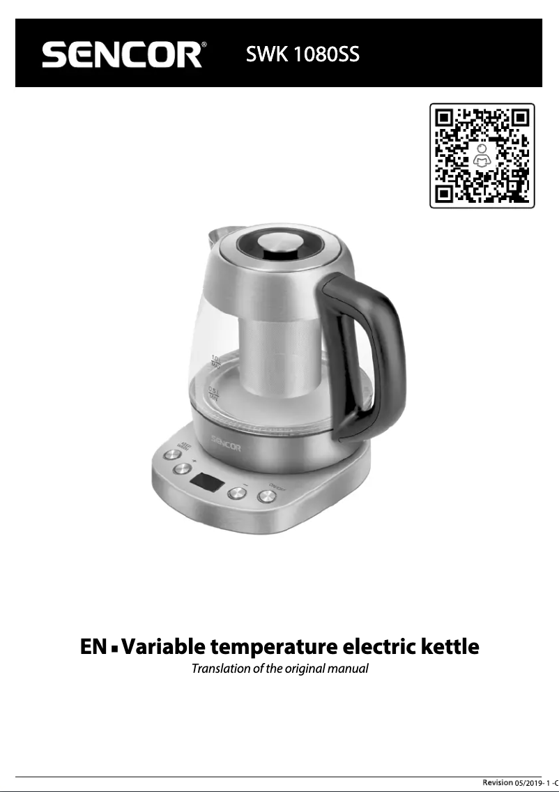Página 1 del manual Manual de usuario Sencor SWK 1080SS