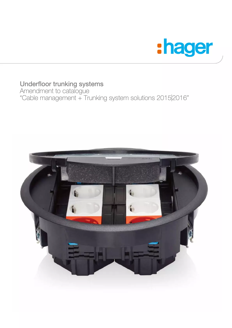 Página 1 del manual Catálogo Hager UDM3200Q06