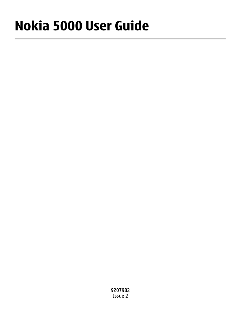 Imagen de la primera página del manual del dispositivo 5000