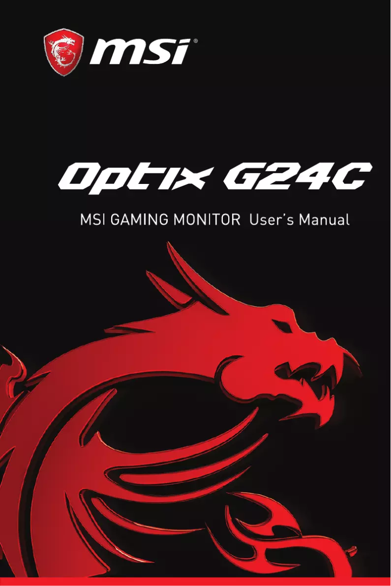 Imagen de la primera página del manual del dispositivo Optix G24C