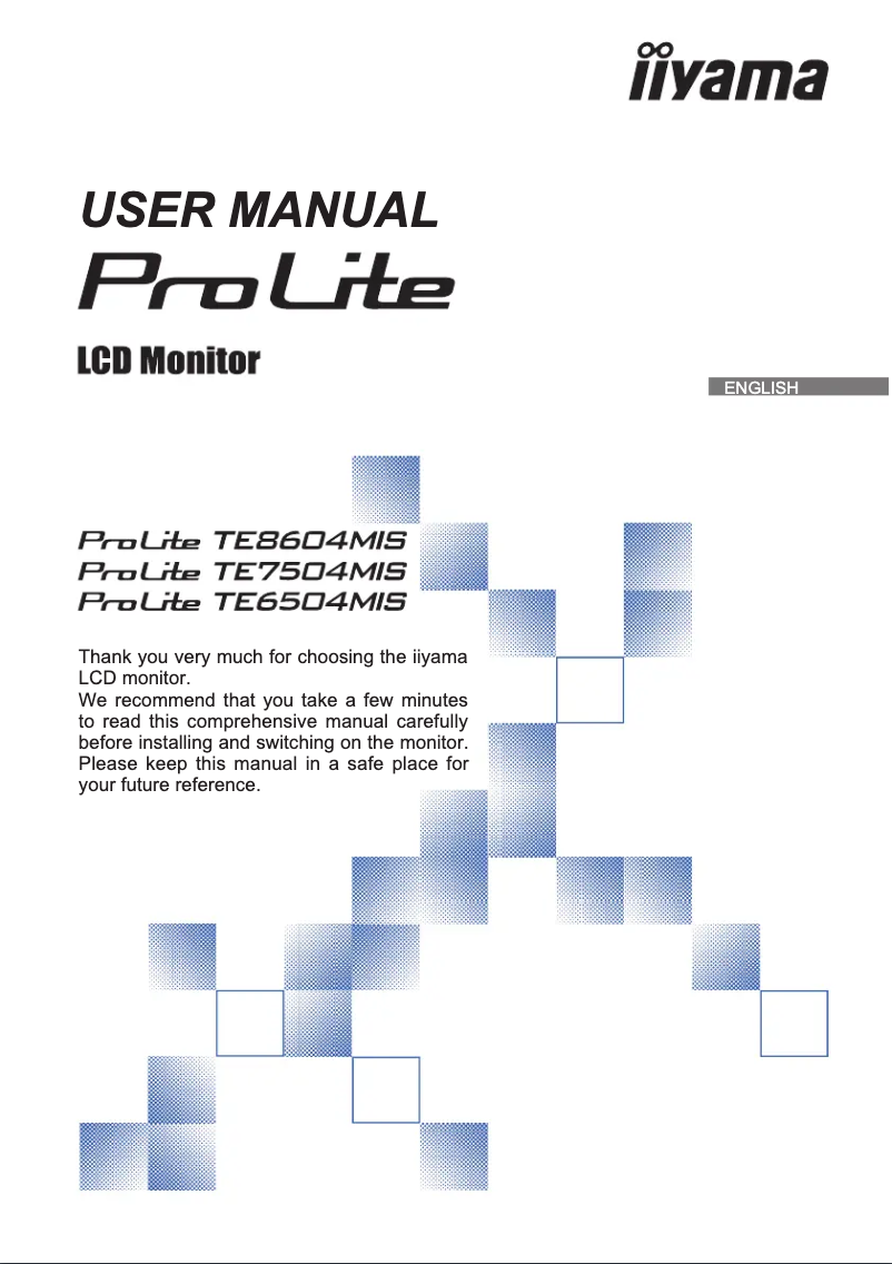 Imagen de la primera página del manual del dispositivo ProLite TE7504MIS