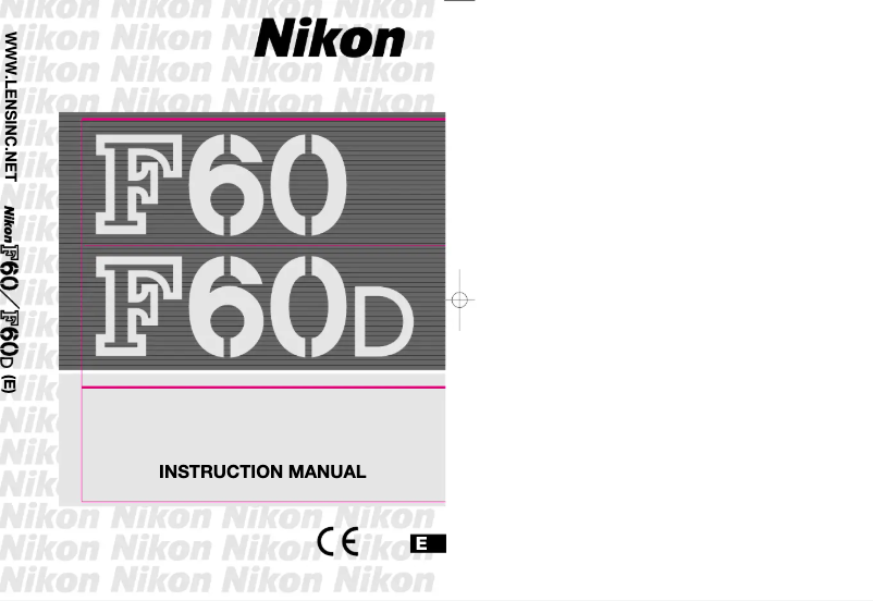 Imagen de la primera página del manual del dispositivo F60D