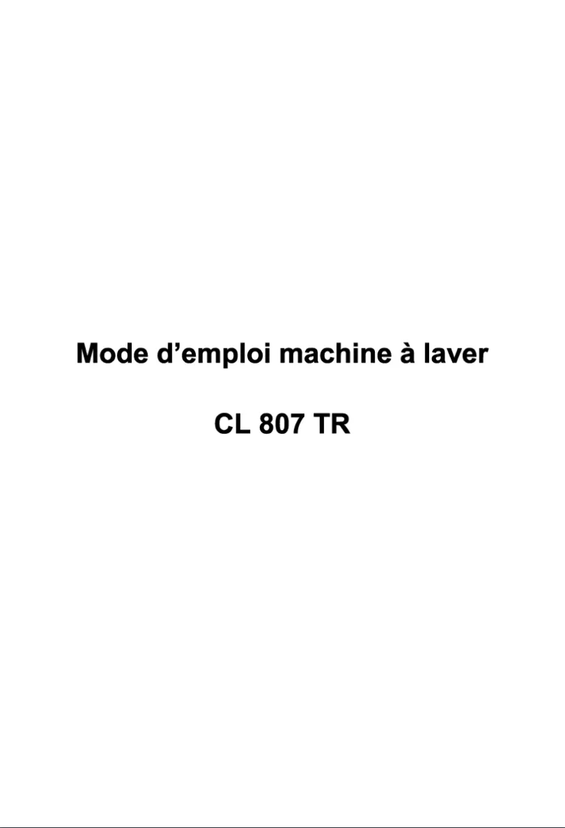 Imagen de la primera página del manual del dispositivo CL807TR