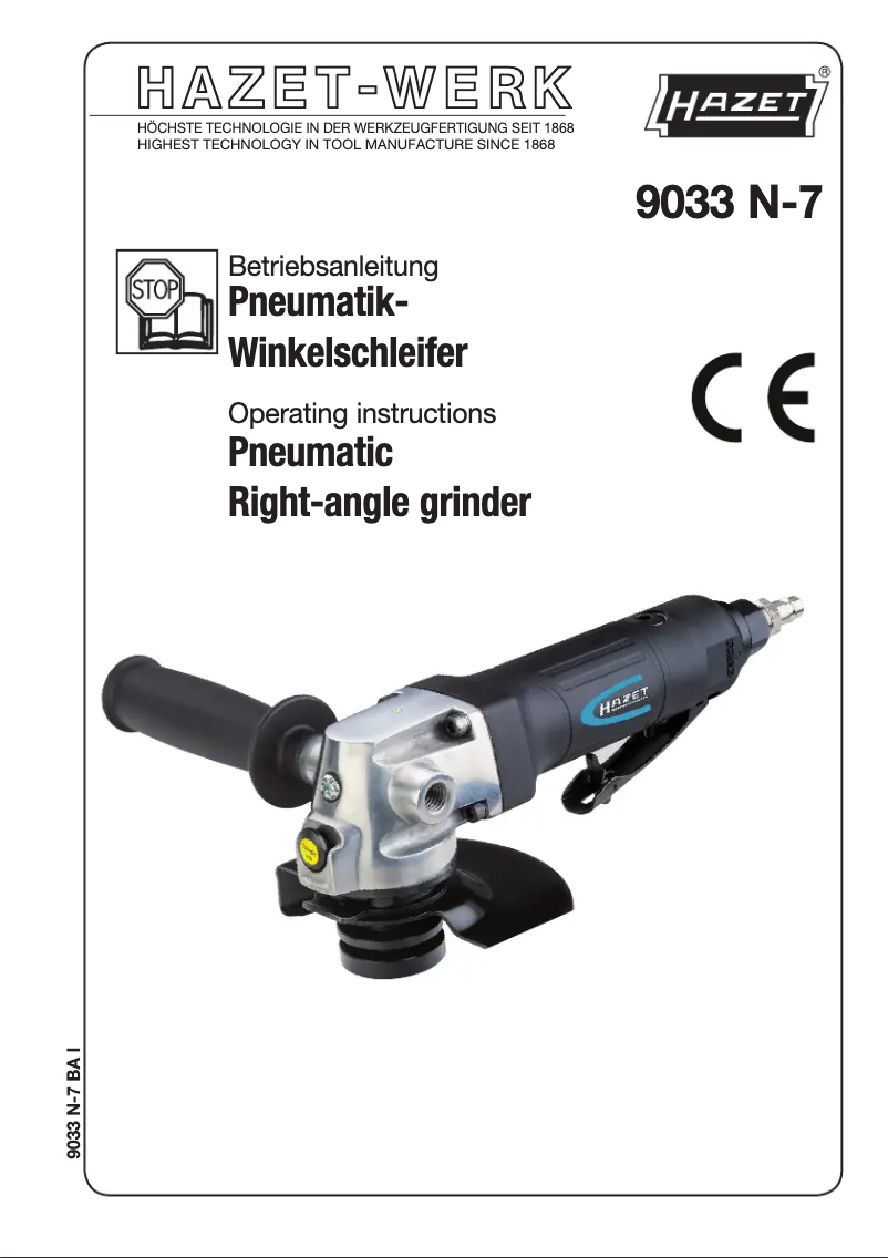 Página nº 1 - Manual de usuario Hazet 9033N-7