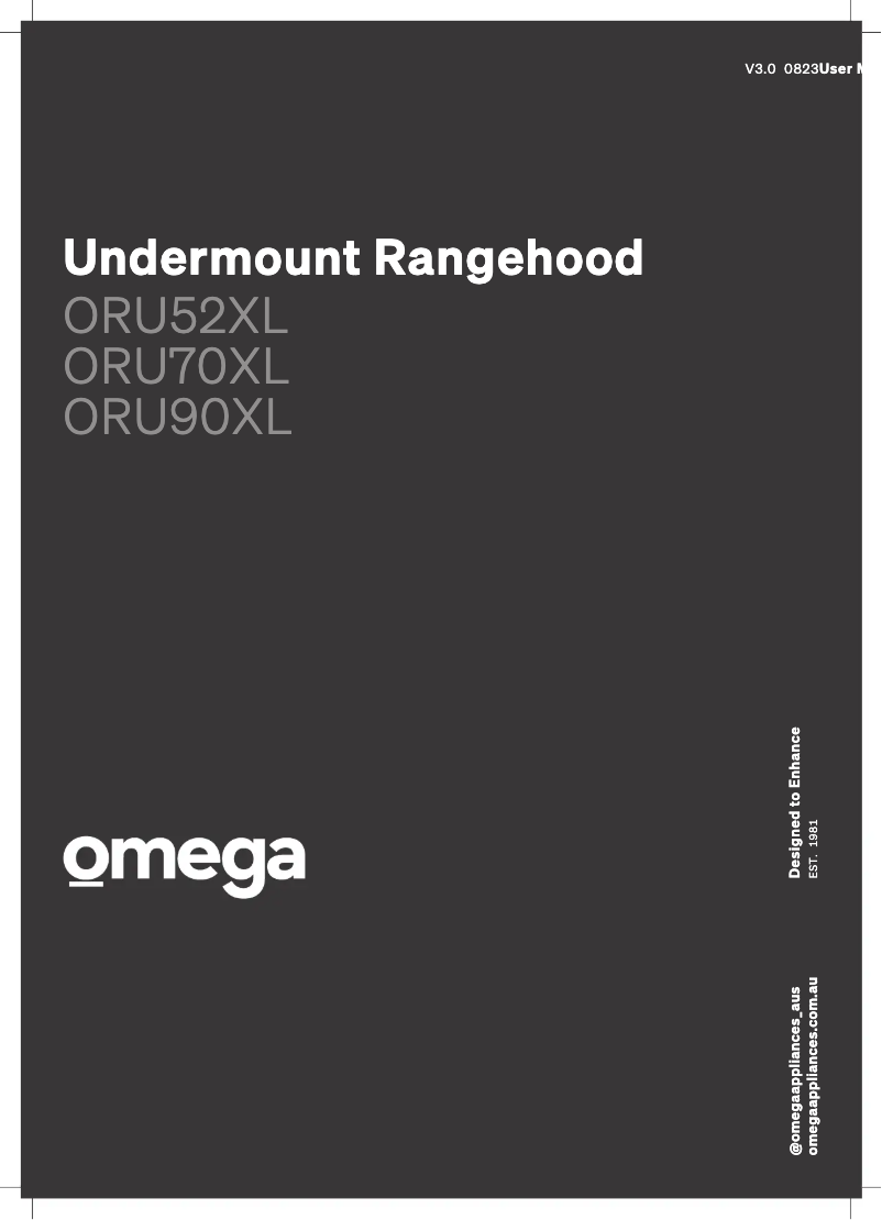 Página 1 del manual Manual de usuario Omega ORU90XL