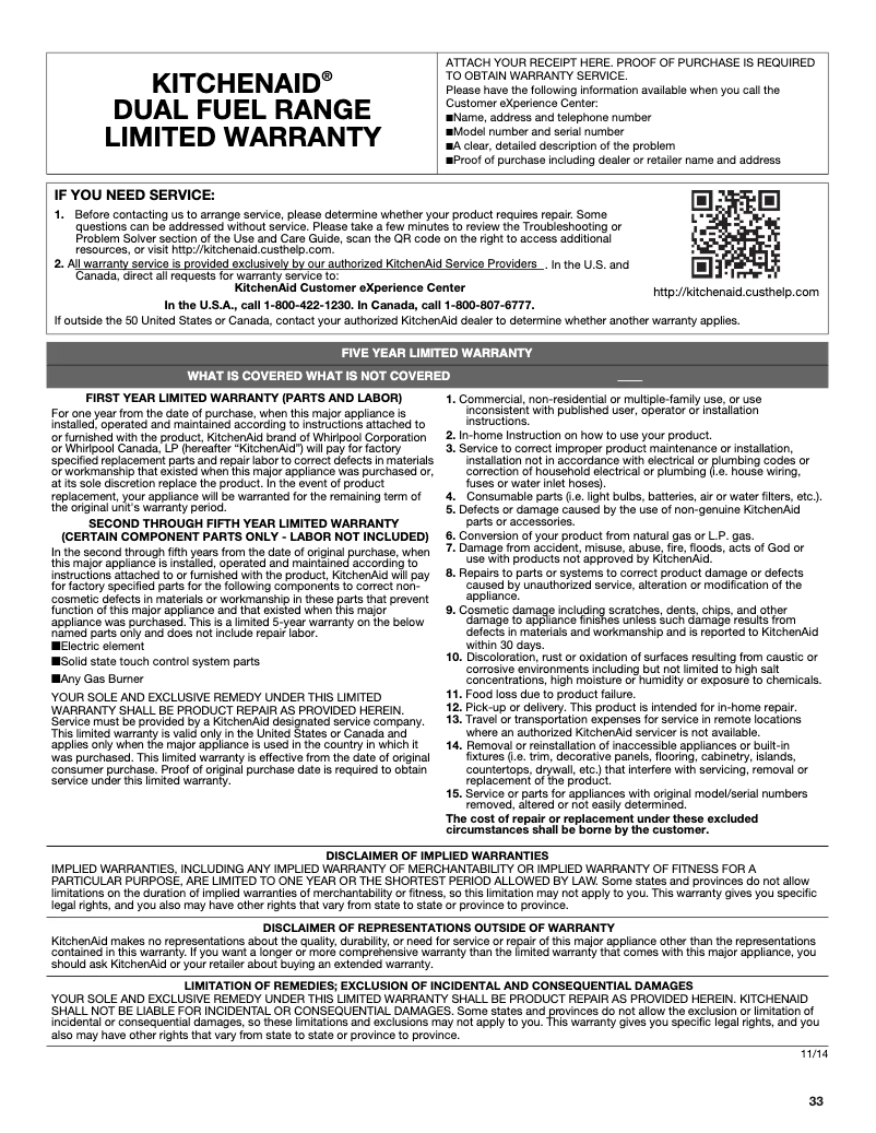 Imagen de la primera página del manual del dispositivo KDRS483VBK