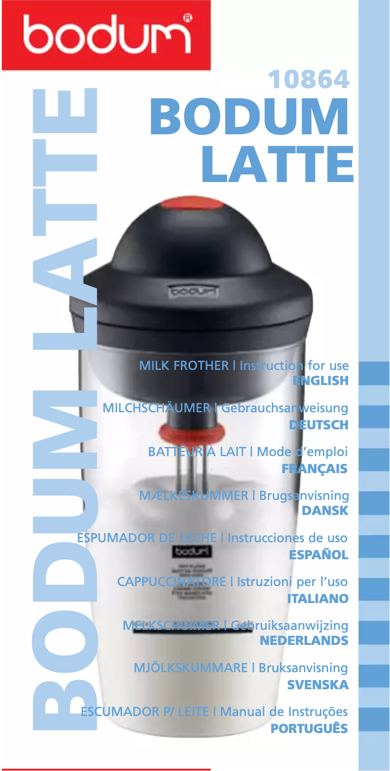 Imagen de la primera página del manual del dispositivo Latte