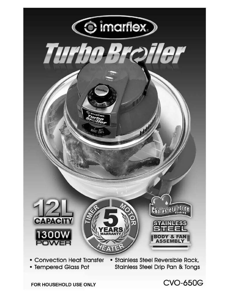 Página 1 del manual Manual de usuario Imarflex Turbo Broiler CVO-650G