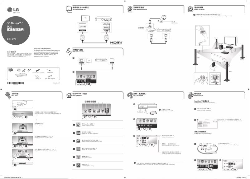 Imagen de la primera página del manual del dispositivo BH6540TW