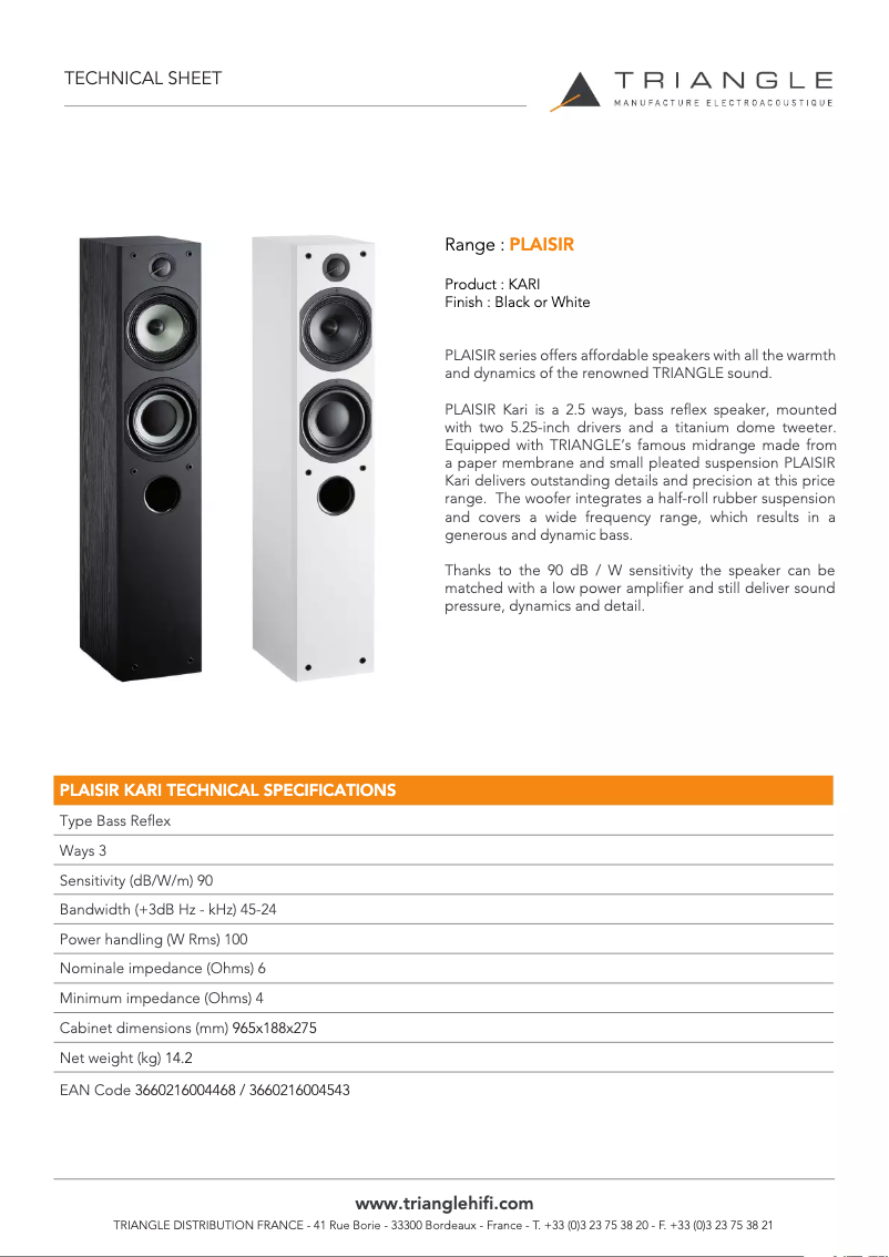 Imagen de la primera página del manual del dispositivo Plaisir