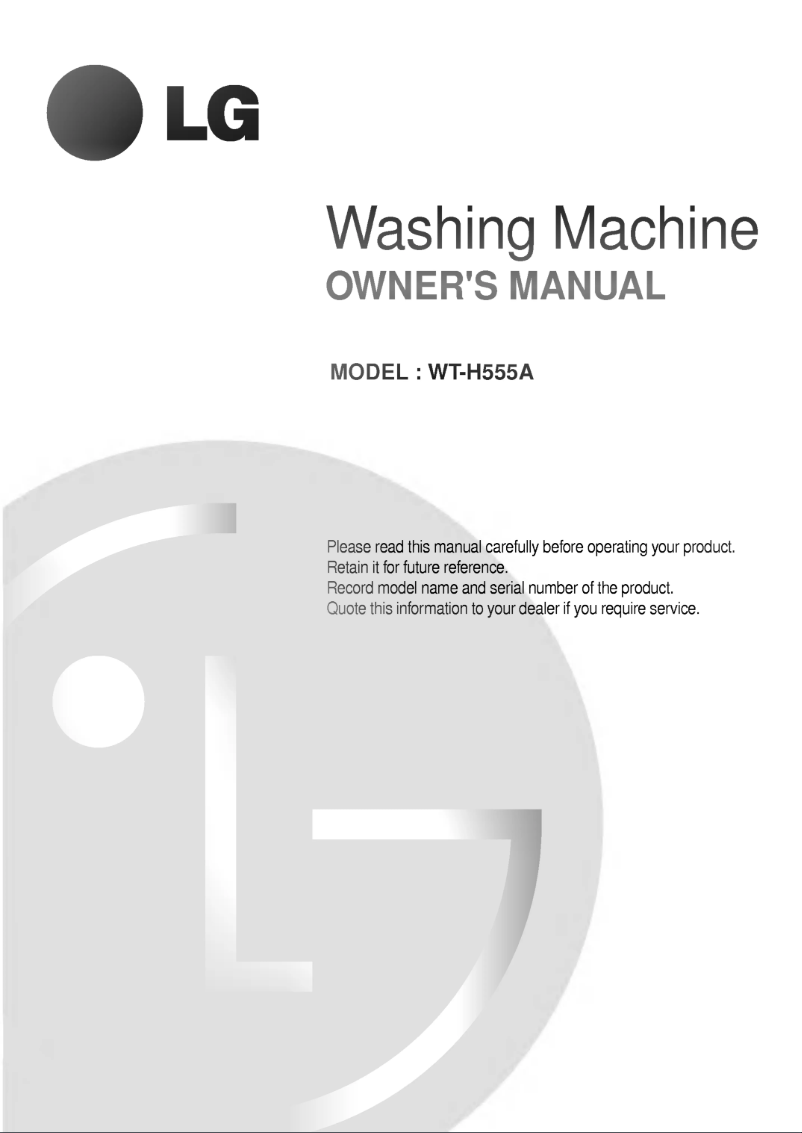 Imagen de la primera página del manual del dispositivo WT-H555A