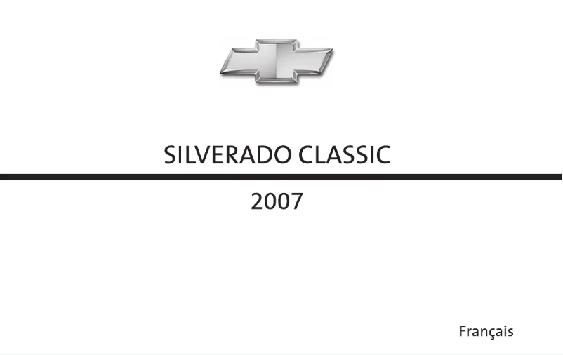 Página 1 del manual Manual de usuario Chevrolet Silverado (2007)