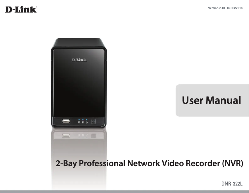 Imagen de la primera página del manual del dispositivo DNR-322L