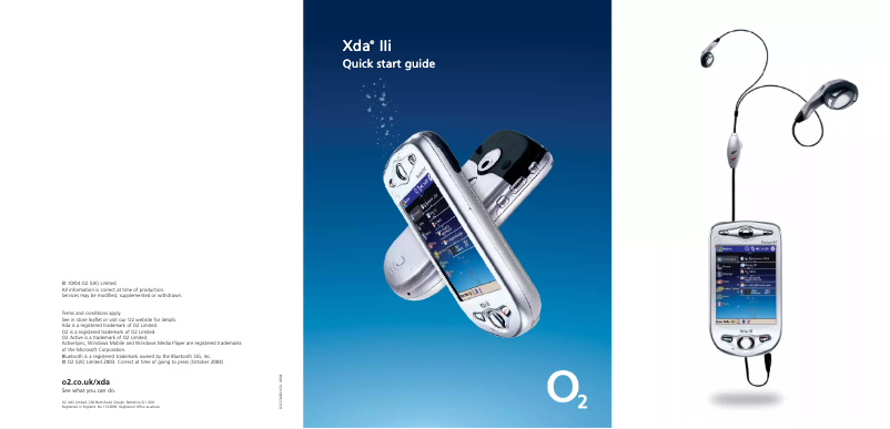 Página 1 del manual Manual de usuario O2 XDA III