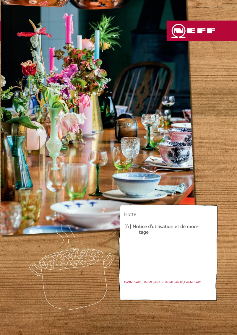 Página 1 del manual Guía de instalación Neff D49ML54X1