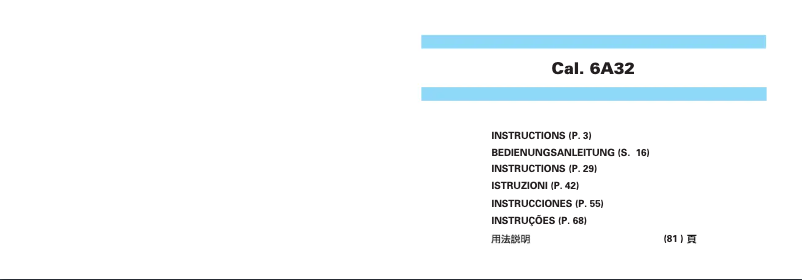 Imagen de la primera página del manual del dispositivo 6A32