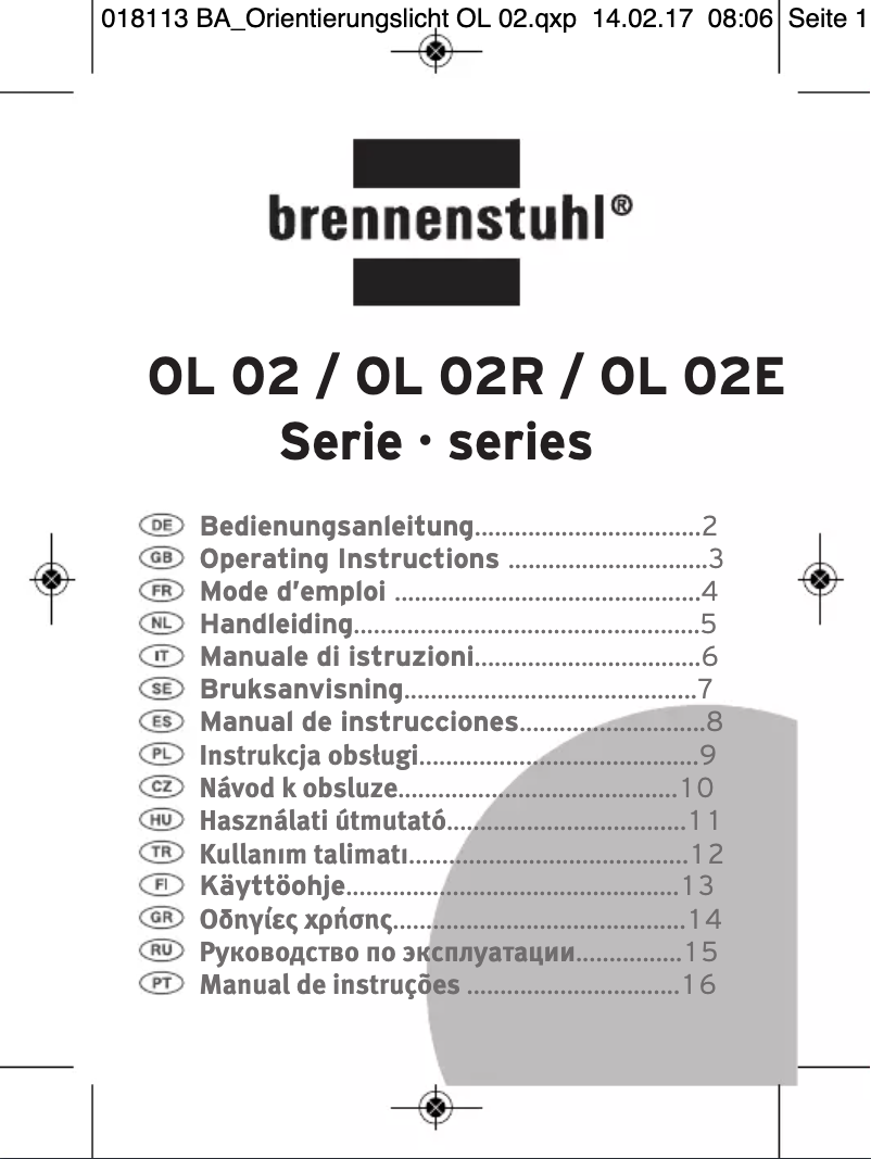 Página nº 1 - Manual de usuario Brennenstuhl OL 02R