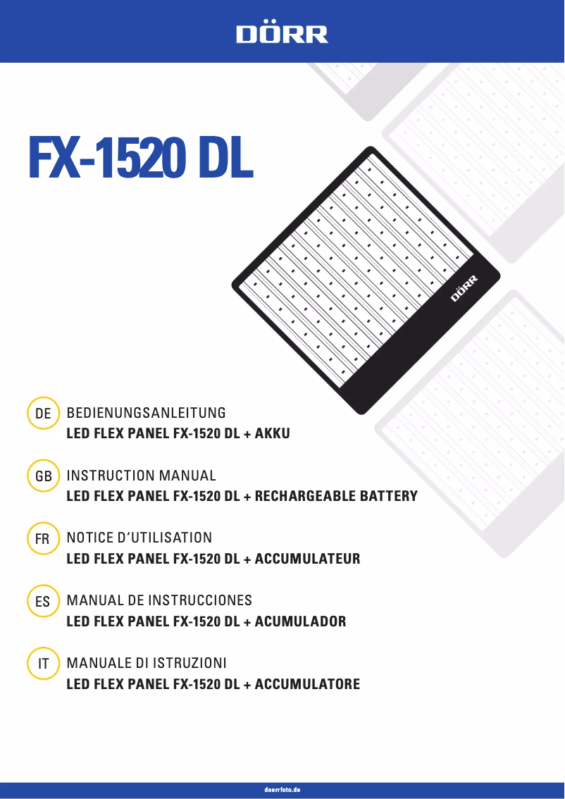 Página 1 del manual Manual de usuario Dörr FX-1520 DL