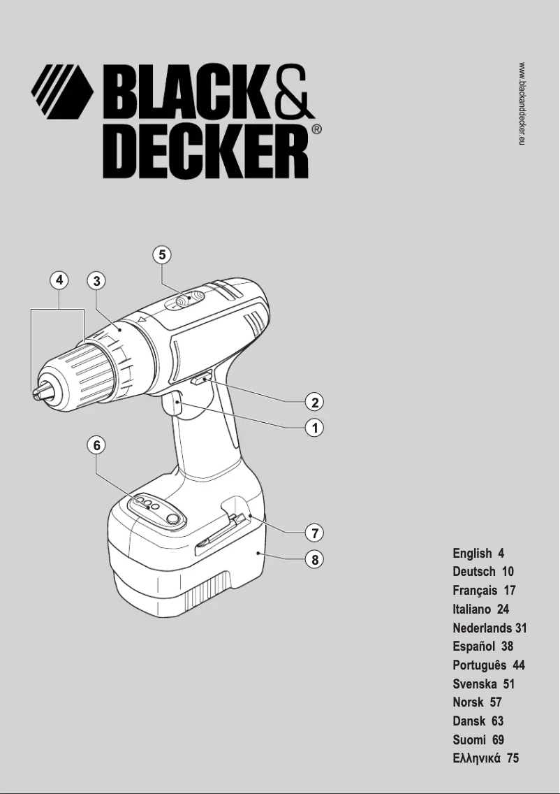 Página 1 del manual Manual de usuario Black & Decker CP141KB
