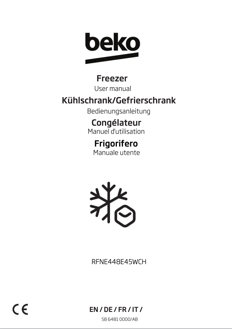 Imagen de la primera página del manual del dispositivo RFNE448E45WCH