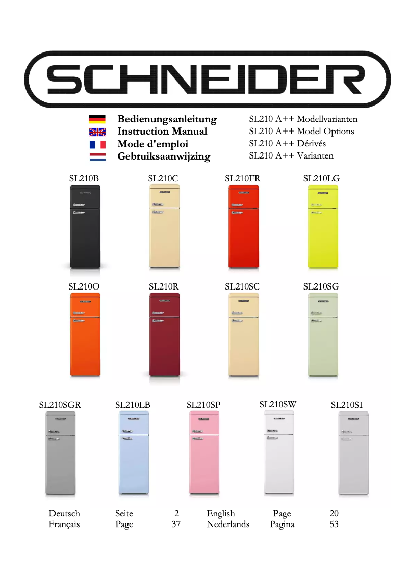 Página 1 del manual Manual de usuario Schneider SL210LG