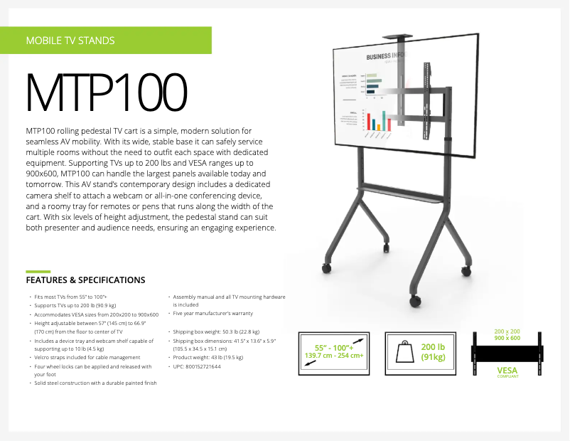 Imagen de la primera página del manual del dispositivo MTP100