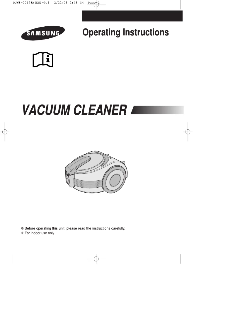 Página 1 del manual Manual de usuario Samsung SC7070