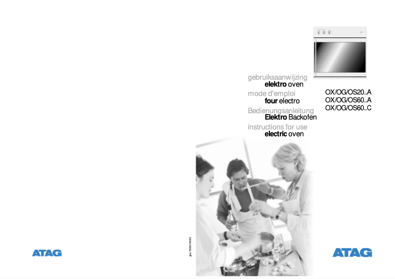 Página 1 del manual Manual de usuario Atag OG2053AR00UU